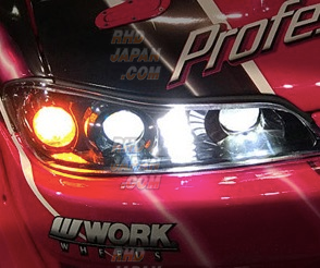 78 Works Full LED Headlight Set Version 2 Black - S15